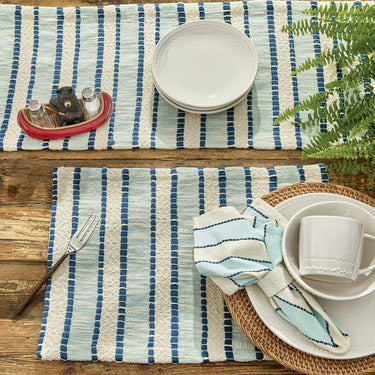 Dockside Stripe Placemat Set of 12 Park Designs - The Fox Decor